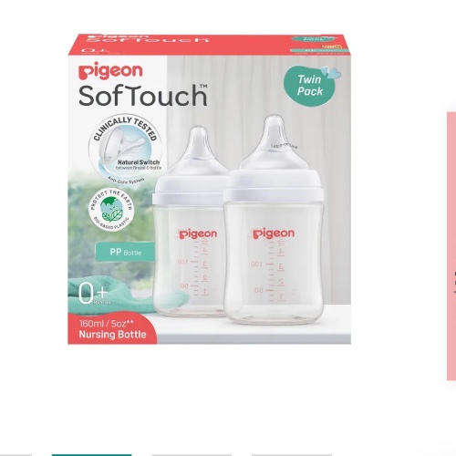 Pigeon SofTouch III Bottle PP 2Pk 160ML
