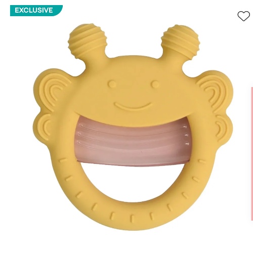 Little Rawr Silcone Teether Bee Yellow