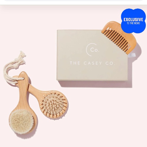 THE CASEY CO  Baby Grooming Brush and Comb Trio Set