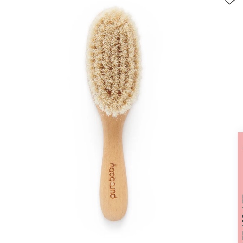 Purebaby Goat Hairbrush with Box - Natural