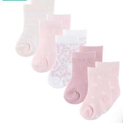 4Baby 5 Pack Socks Pink Mix