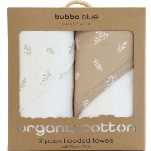 Organic Cotton Hooded Towel 2 pack