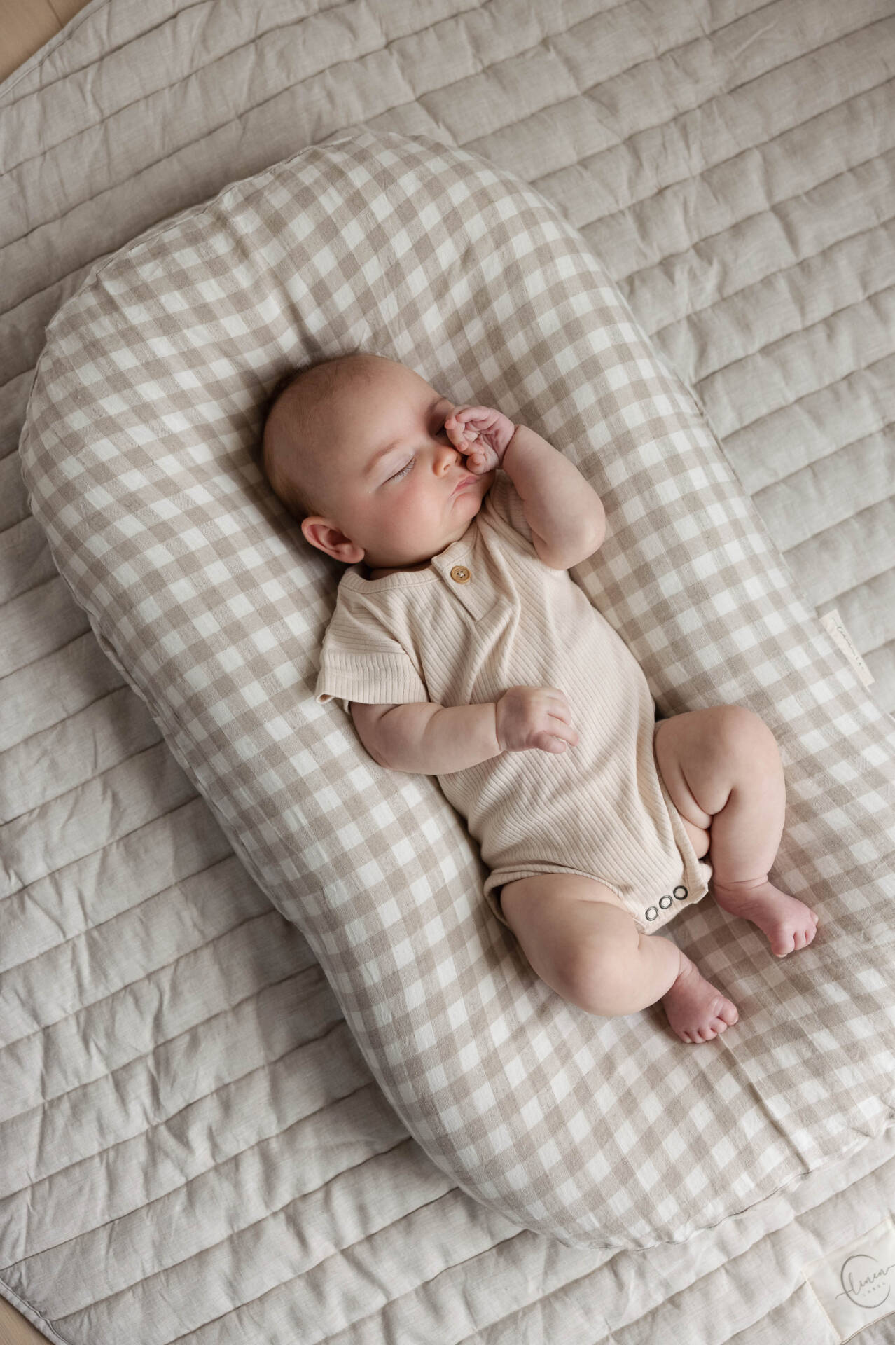 Baby LoungerBaby Lounger Nest + Gingham Linen Cover