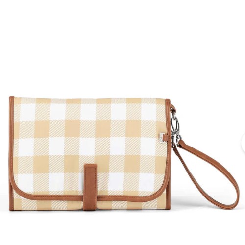 Change Mat Clutch - Beige Gingham