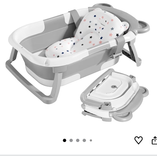 Foldable Baby Bath Tub Set