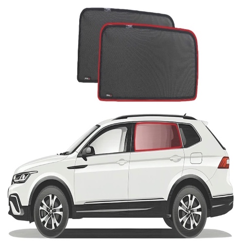 Snap Shades Volkswagen Tiguan 2nd Generation Car Rear Window Shades (AD/BW; 2016-2024)