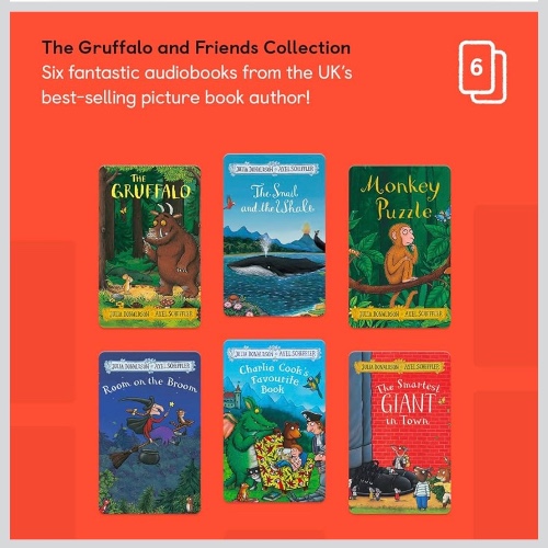 Yoto Gruffalo & Friends Collection by Julia Donaldson – 6 pack Kids Audiobook Cards