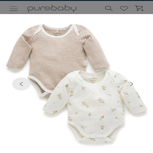Pure baby - Onsies + jumpsuits and socks