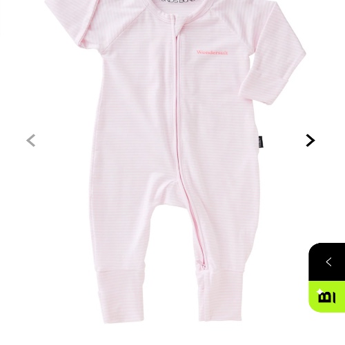 Zip Wondersuit -  Colour Ballet Pink / White