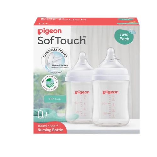 Pigeon SofTouch III Bottle PP 2Pk 160ML