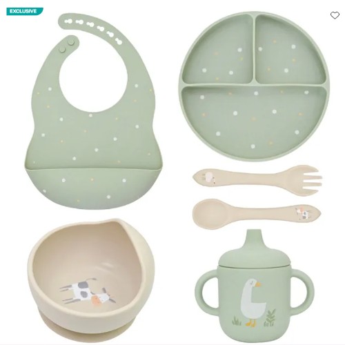 Little Rawr My First Feeding Set - Farm 6 Piece