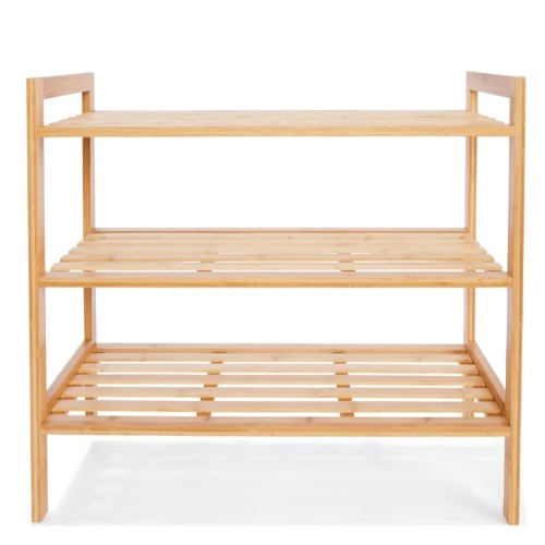 3 Tier Stackable Bamboo Shoe Rack