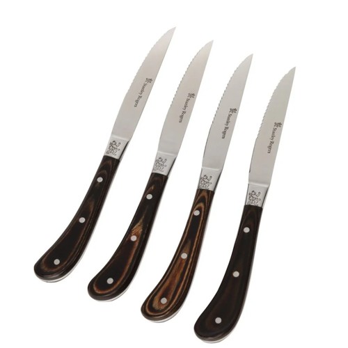 Stanley Rogers Pistol Grip Woodland Steak Knives Set of 4