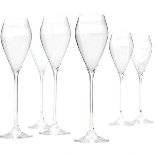 salt&pepper Cuvee Prosecco Glass 230ml Set of 6 in Clear