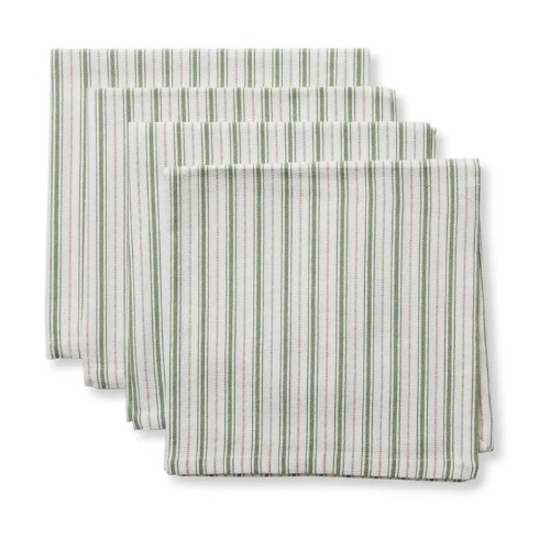 Madras Link - Carol Green Stripe Napkins (Set of 4)