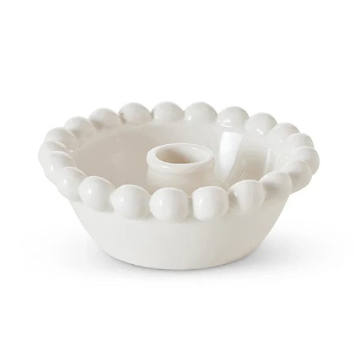 Madras Link - Eden White Candle Holder