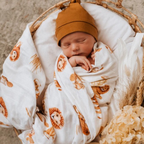 Snuggle Hunny Lion Muslin Wrap