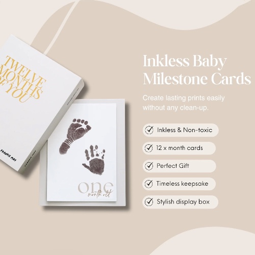 Inkless Baby Milestone Cards