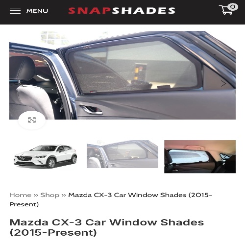 Car shades (Ana’s Car)