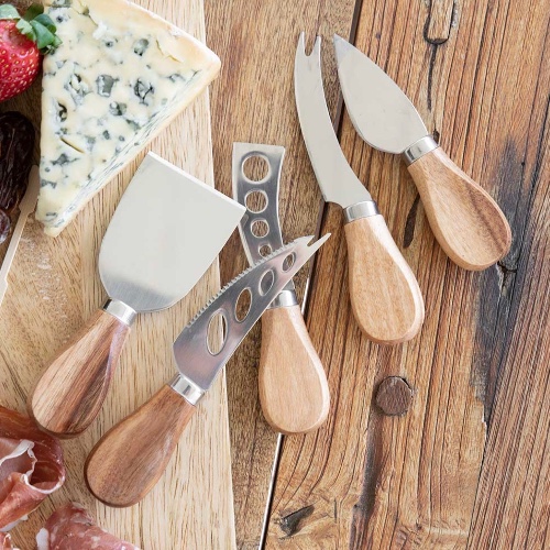 5 piece cheese knife set