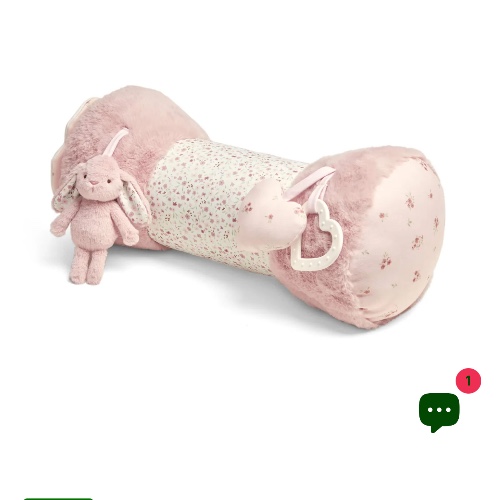 Mamas & Papas Tummy Time Roll - Welcome to the World Pink