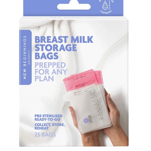 Breast milk storage bags