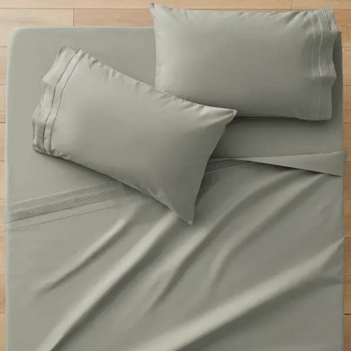 Bedsheets QUEEN - Sage Green