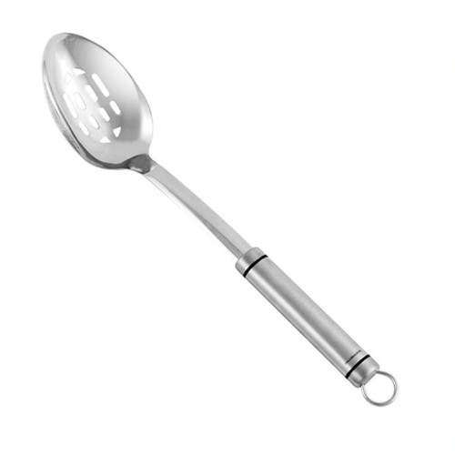 Soffritto A-Series Slotted Spoon in Silver