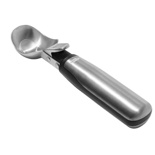 OXO Steel Lever Ice Cream Scoop in Silver