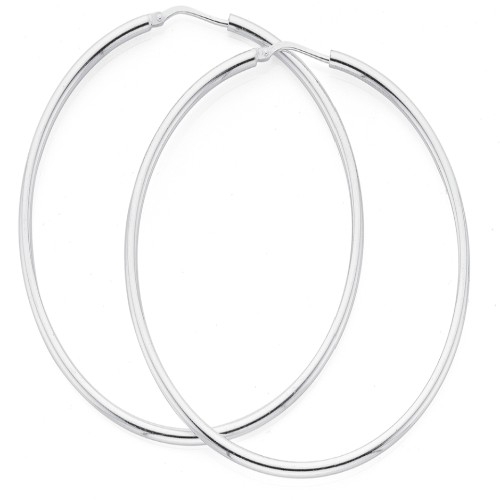 Silver Hoop Earrings