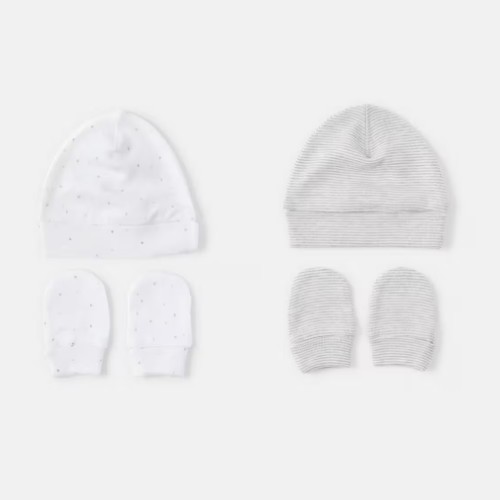 2 pack - Newborn Hat and Mittens