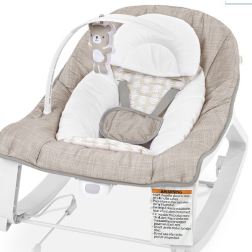 Ingenuity Keep Cozy 3-in-1 Grow with Me Bounce & Rock Seat - Linden