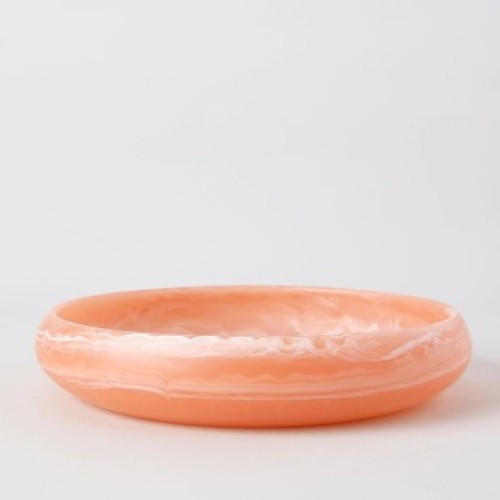 Pastel Brights Round Deep Salad Bowl in Peach