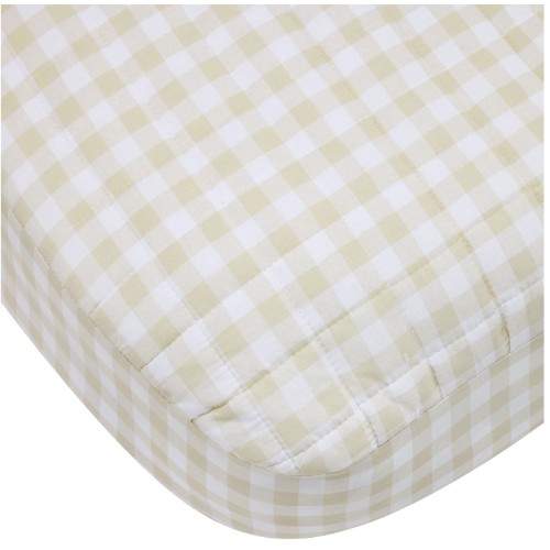 Fitted Change Mat Cover, Gingham - Anko