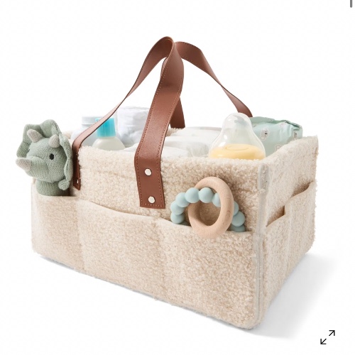 Nappy caddy, nappies & water wipes