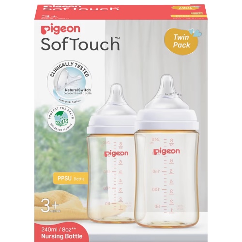 Pigeon SofTouch III Bottle PPSU 2Pk 240ML
