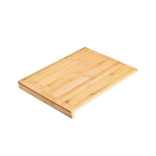Bamboo Cutting Board With Counter Edge 45x35x5cm in Natural Brown