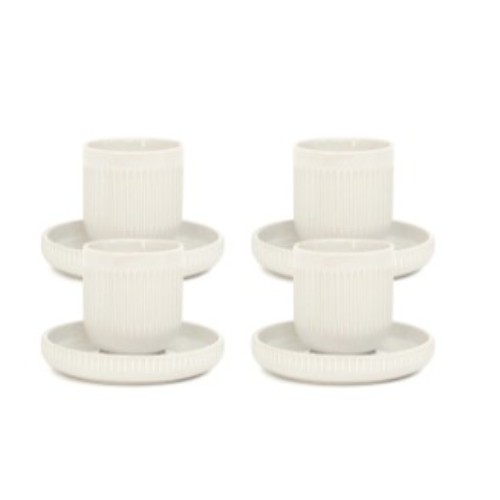 Brae Espresso Cups & Saucers 100mL - Set of 4