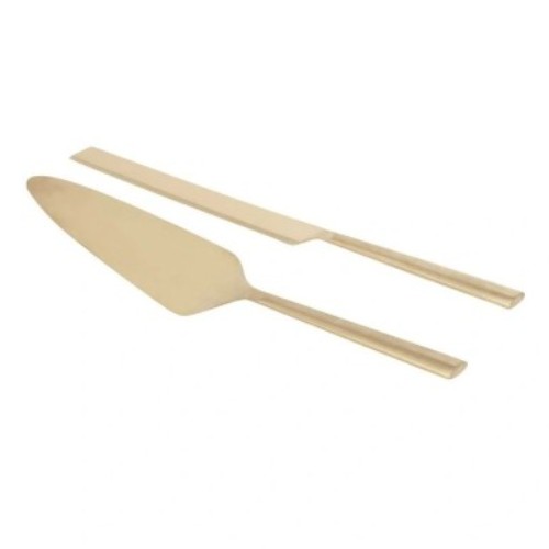Novaro Cake Server Set 2 Piece in Gold