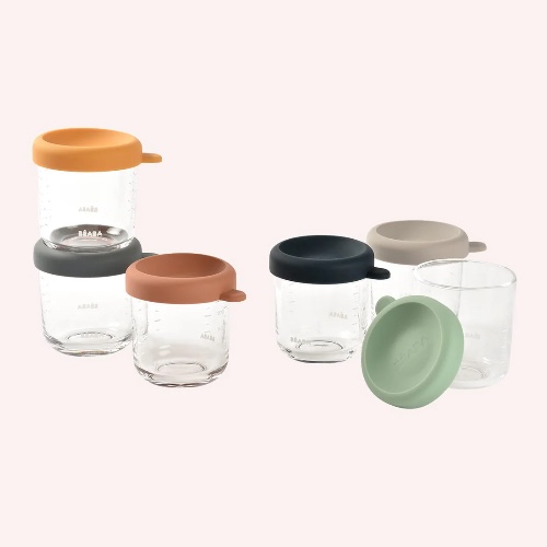 Glass Portion Jars