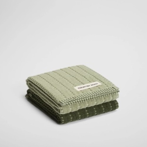 Mira Australian Cotton Tea Towel Pack Of 2 in Acacia