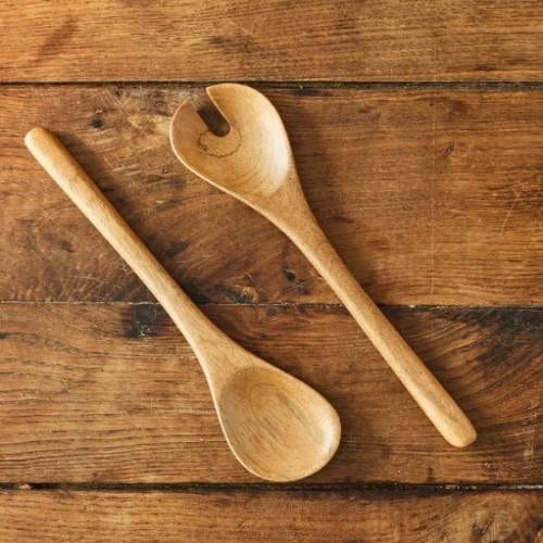 Big Love Serving Spoon Set of 2 in Brown