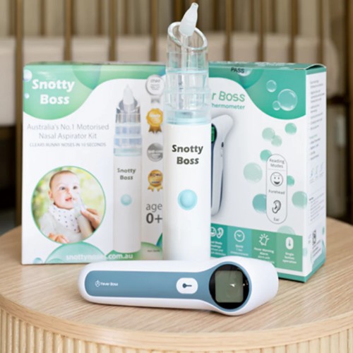 Nasal aspirator and thermometer