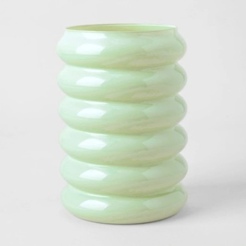 Bailey Glass Vase 25cm in Sage