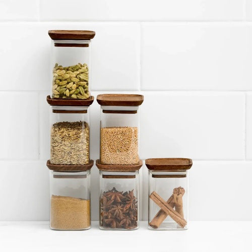 Glass Spice Jars