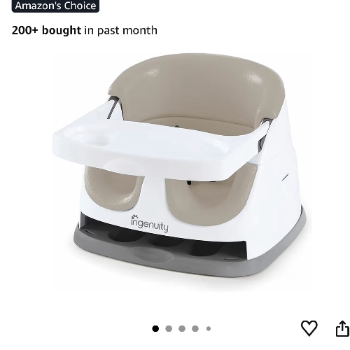 Ingenuity Baby Base 2-in-1 Seat - Cashmere, Beige