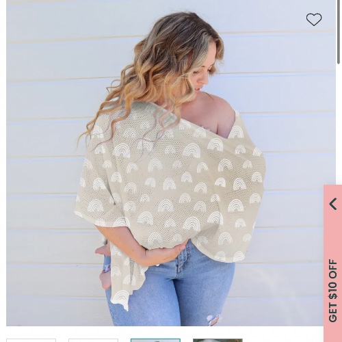 Nursing Scarf Sand Rainbow