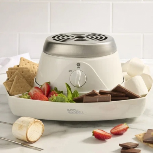 Cream Stainless Steel Electric Smore Roaster