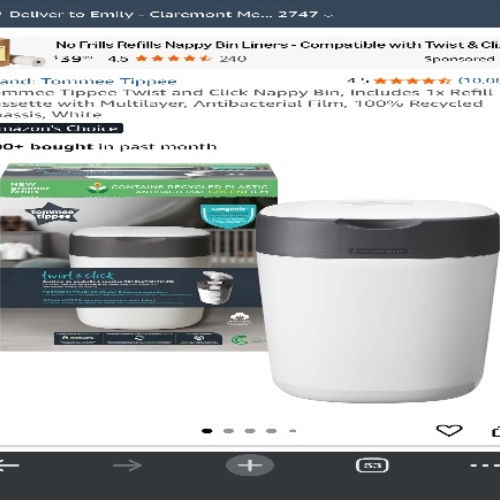 Tommee tippee nappy bin