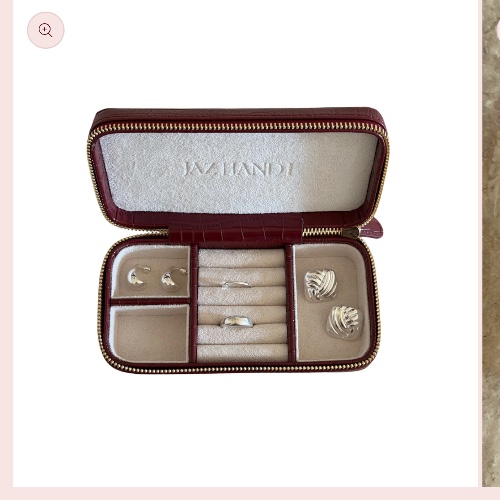 Travel jewelry case